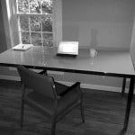Joshua's Desk with Coffee Cup