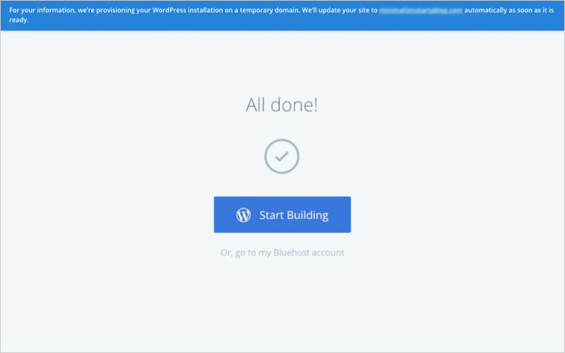 Step 2 - Click Start Building