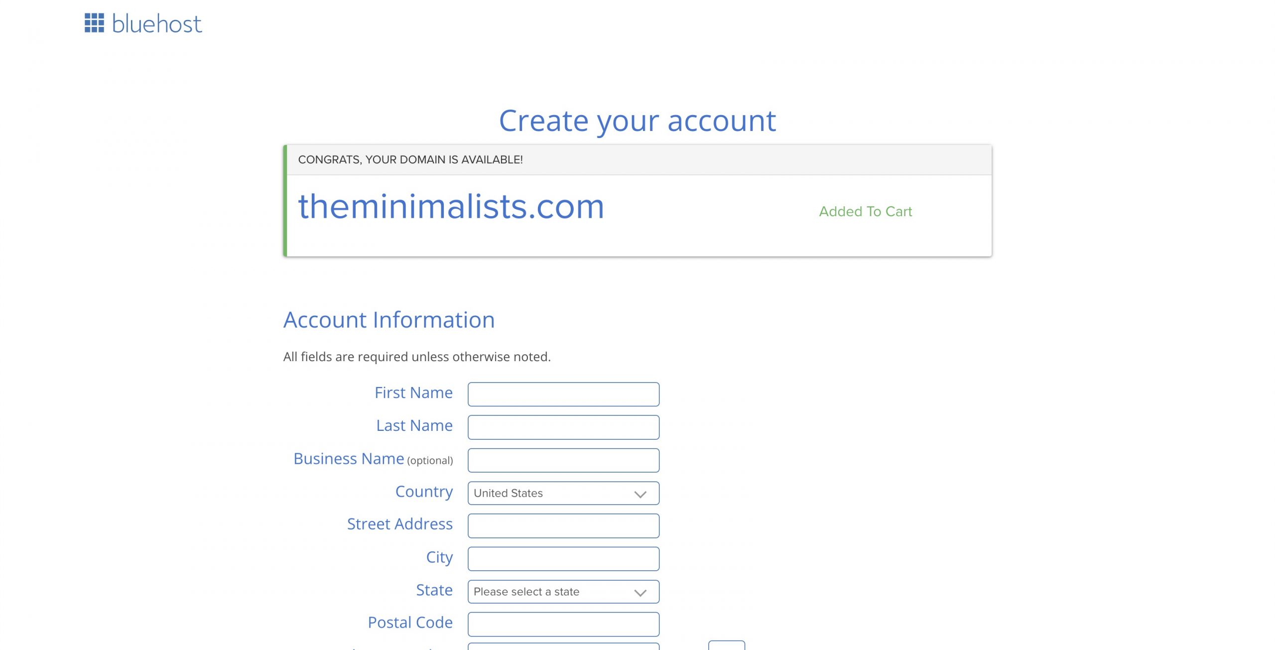 Step 1 - Create Your Account